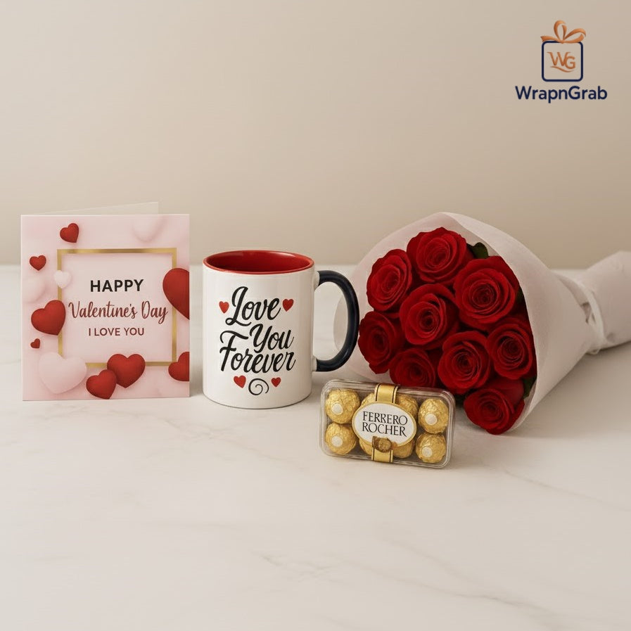 16 Pcs Ferrero Rocher, Roses and Mug