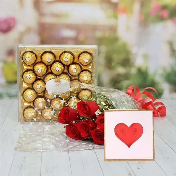 24 Pcs Ferrero Rocher and Roses