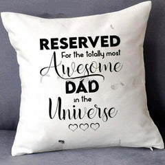 Personalized Reserved for Dad Cushion 