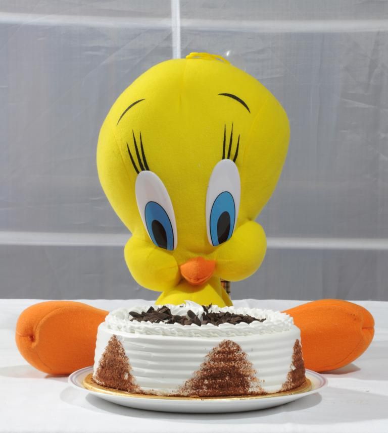 TweetywithBlackForestCake