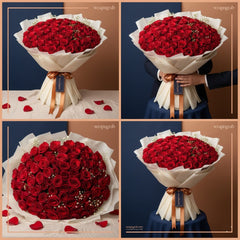 large roses bouquet